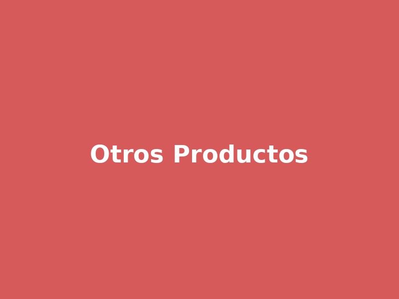 Otros productos industriales